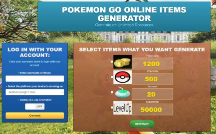 Pokemon Go hack cheat mod online generator