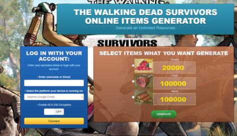 The Walking Dead: Survivors Hack Cheat Mod Online Generator