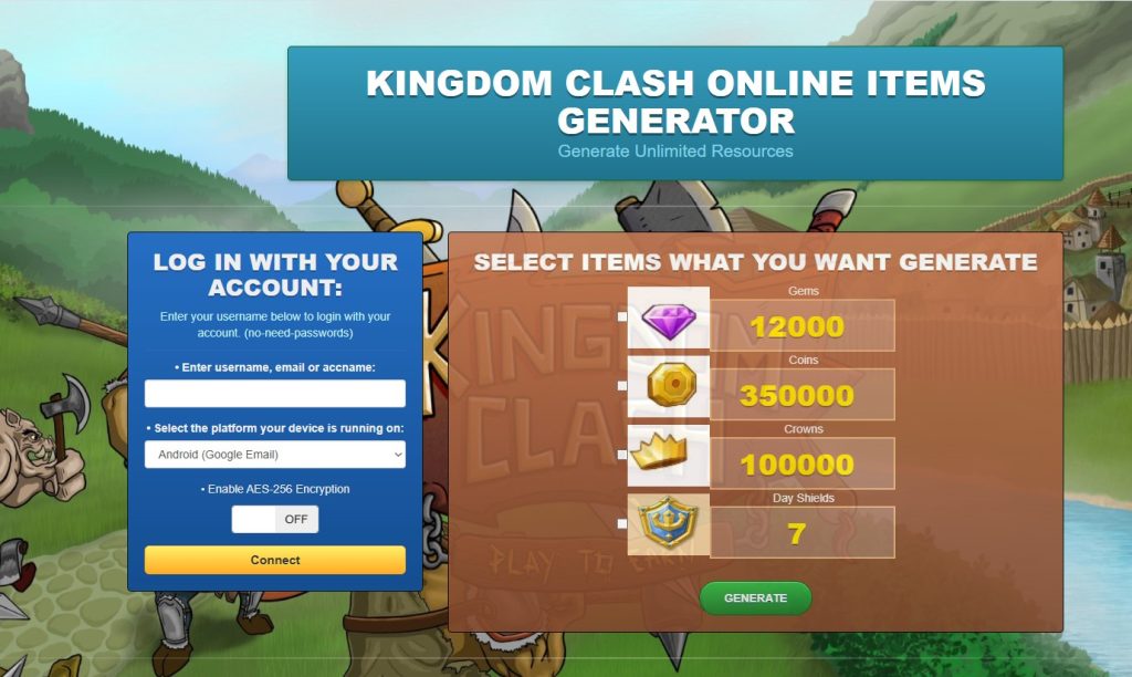 Kingdom Clash Hack Cheat Mod Online Generator