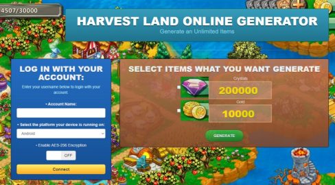 Harvest Land game hack cheat online generator