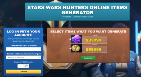 Star Wars Hunters Hack Cheat Mod Online Generator