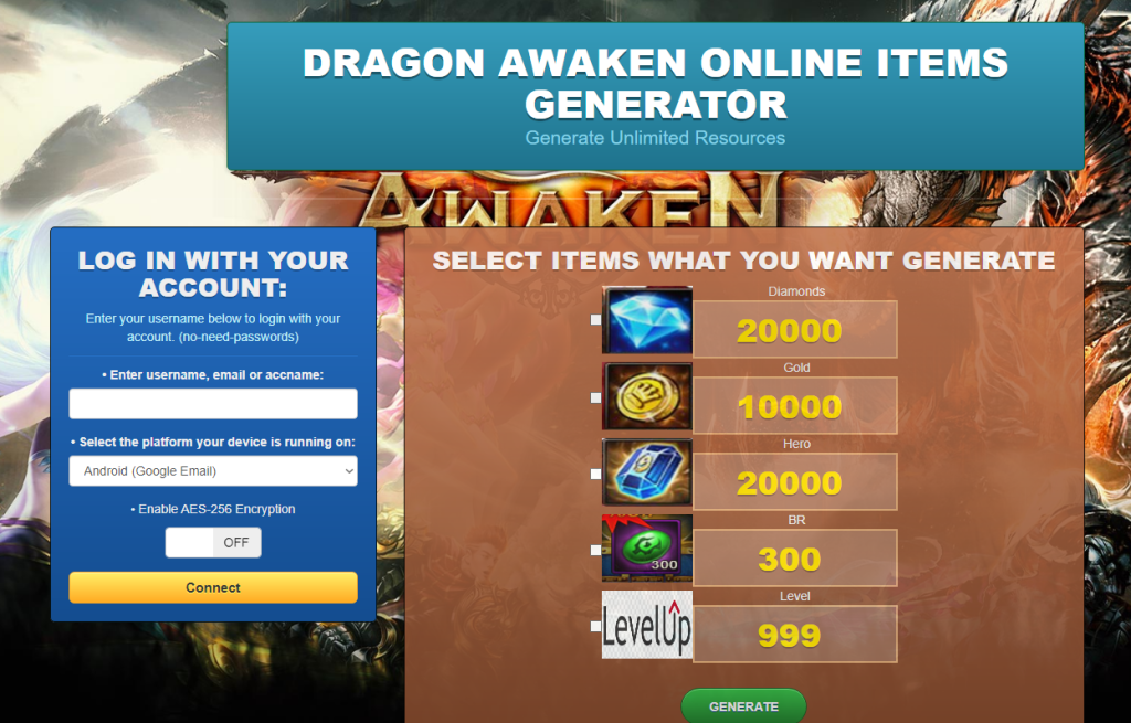 Dragon Awaken Hack Cheat Mod Online Generator