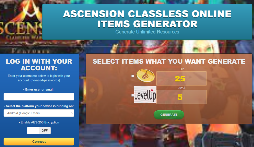 Ascension: Classless Hacks & Cheats DP Generator Online