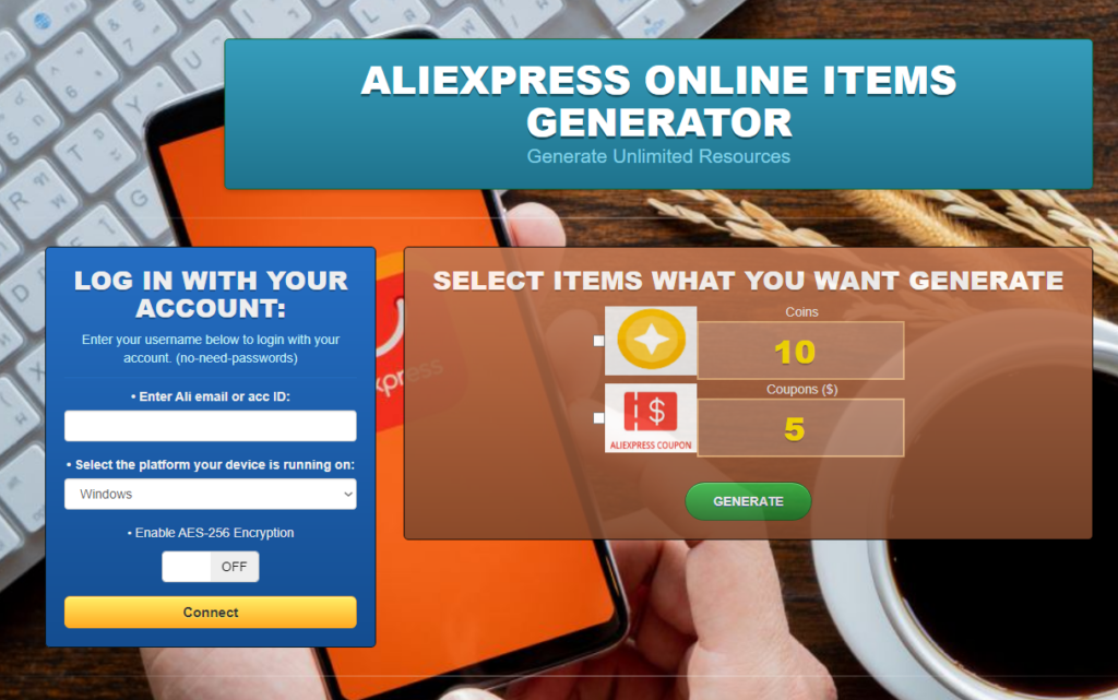 Aliexpress Online Generator Hack Cheat [Coins & Coupons]