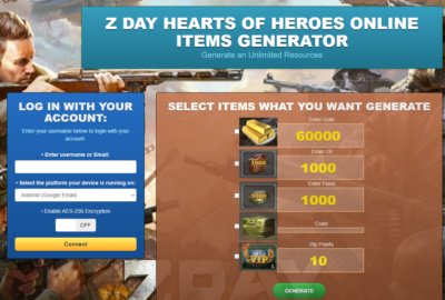 Z Day Hearts of Heroes Hack Cheat Mod Online Generator