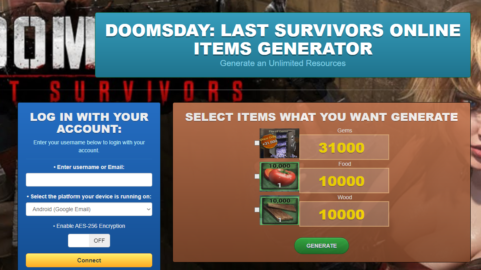 Doomsday: Last Survivors Game Hack Cheat Mod Online Generator