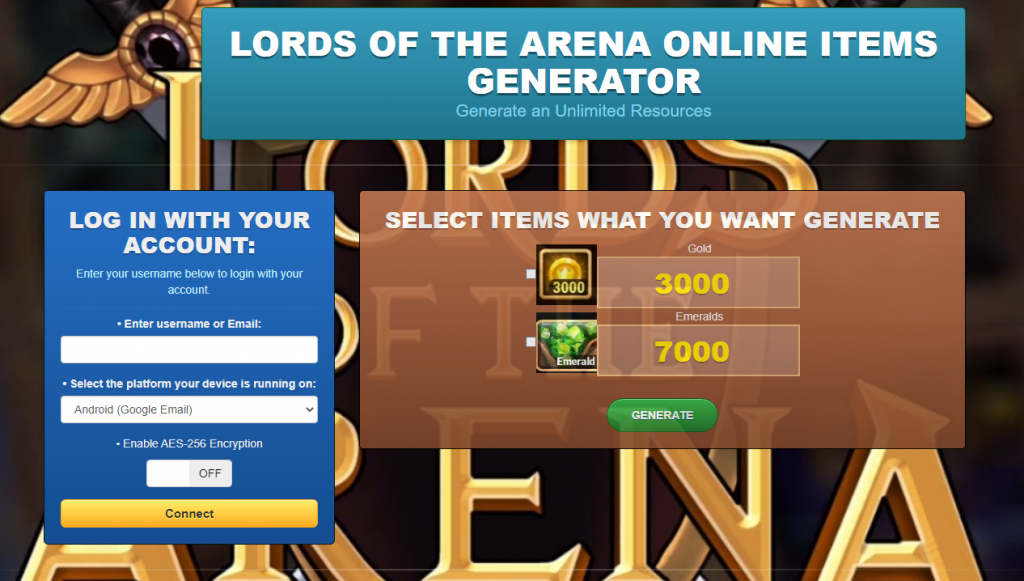 Lords of the Arena Hack Cheat Tool Generator Mod