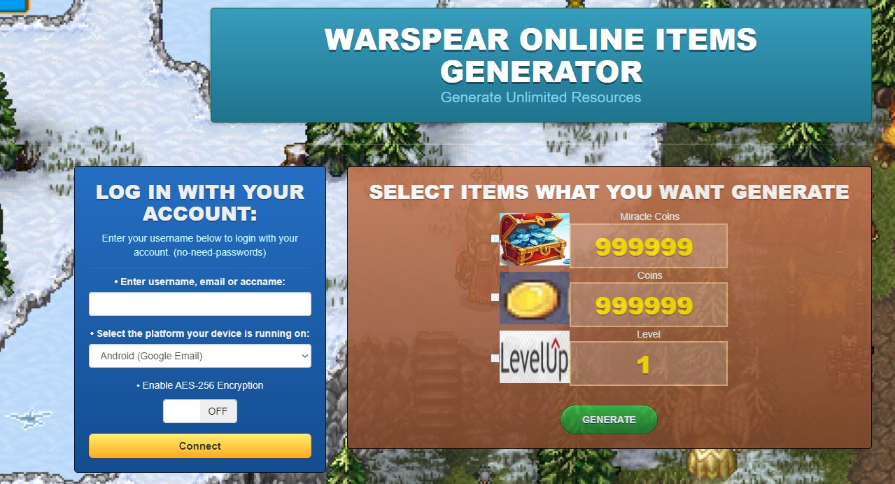 Warspear Online game hack cheat mod online generator