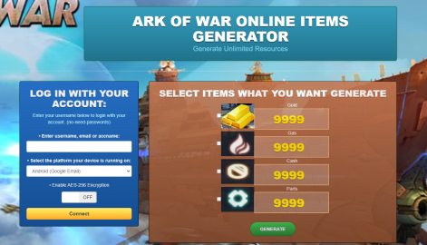 Ark of War: Aim for the cosmos Hack Cheat Mod Generator Online