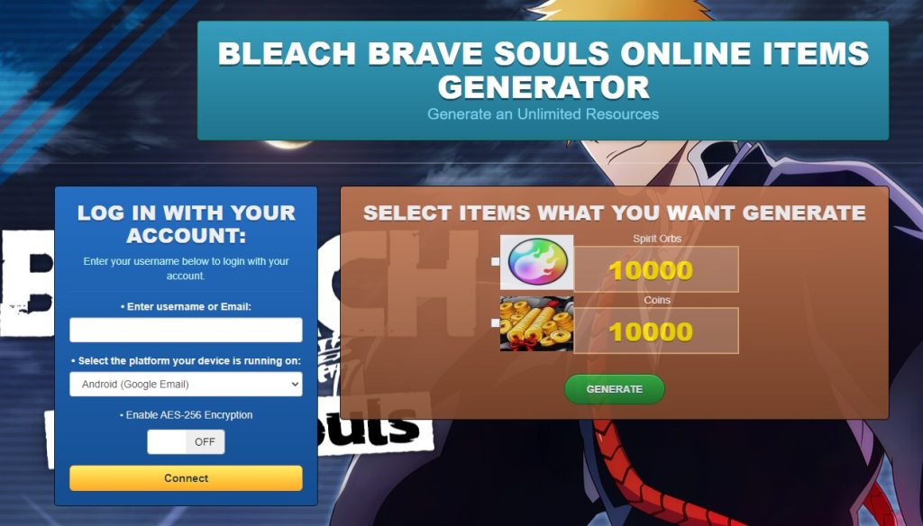 BLEACH Brave Souls Game Hack CHEATS generator