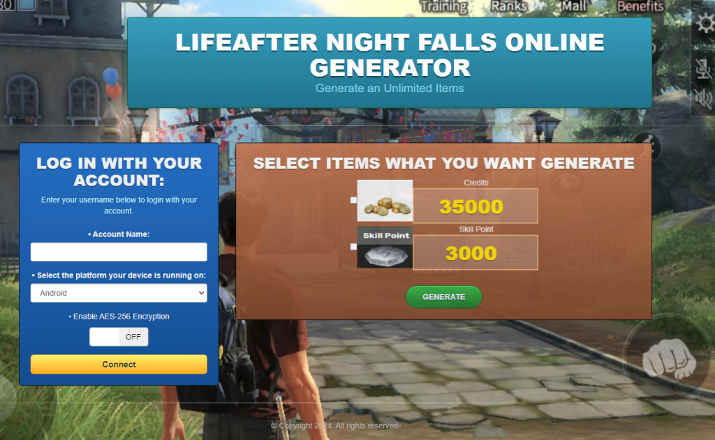 LifeAfter Night falls Hack Cheat Online Generator Mod