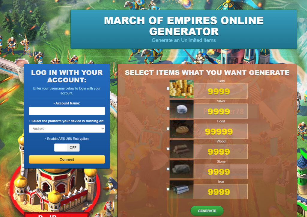 March of Empires: War Games hack cheat mod online generator
