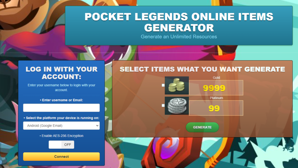 Pocket Legends game hack cheat mod online generator