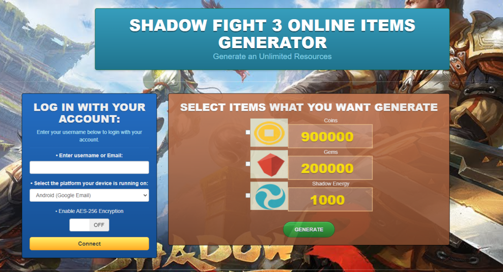 Shadow Fight 3 hack cheat mod online generator