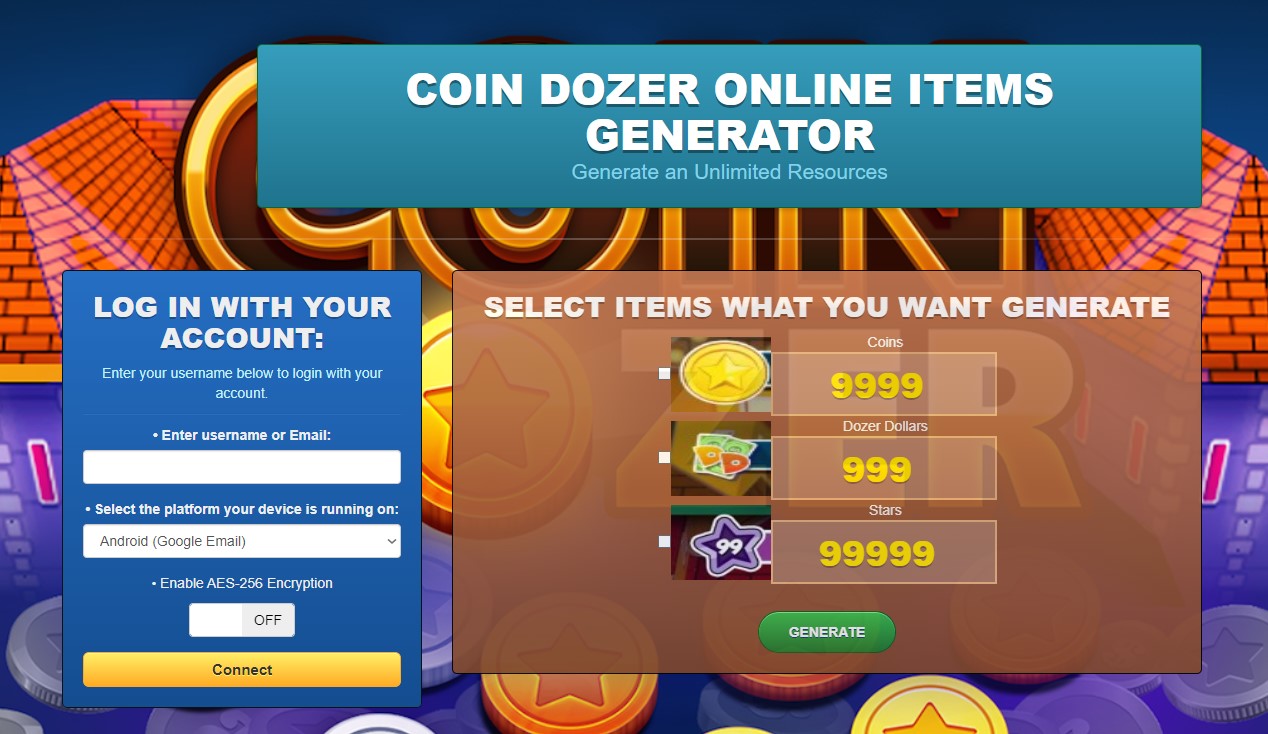 Coin Dozer Hack Cheat Mod Online Generator