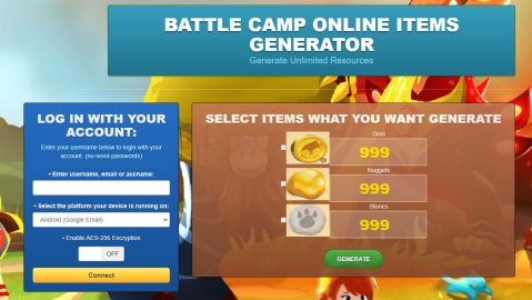 battle camp hacks cheats mod generator online