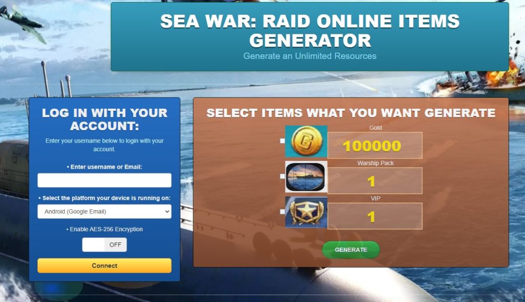 Sea War Raid Hack Cheat Mod Online Generator