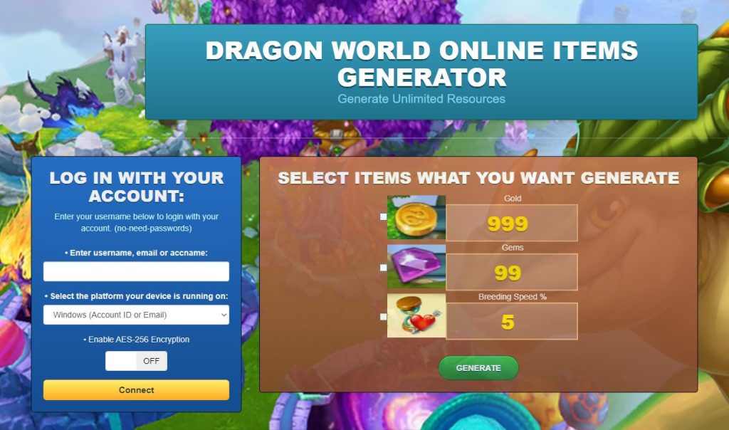 Dragon World Game Hack Cheat Mod Online Generator
