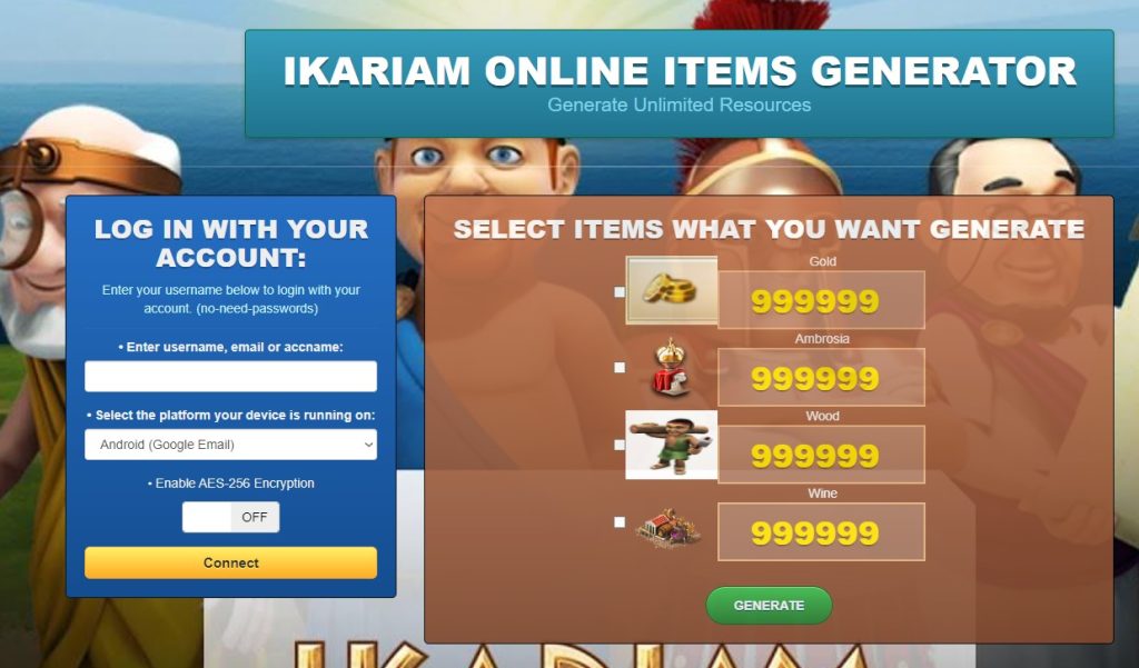 Ikariam Game Online Generator Hack Cheat Mod