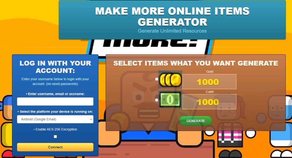 Make More game hack cheat mod generator