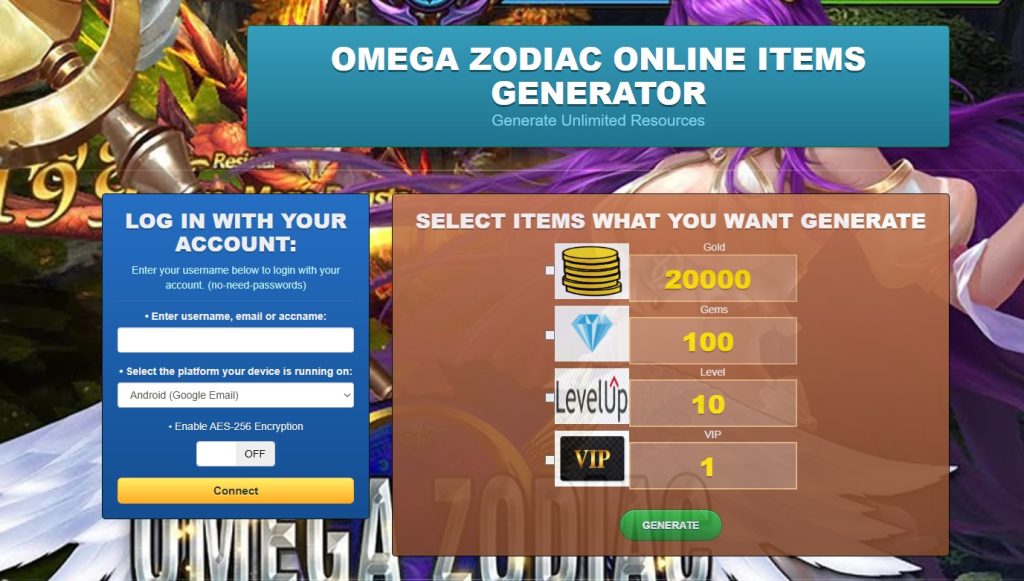 Omega Zodiac Hack Cheat Mod Online Generator