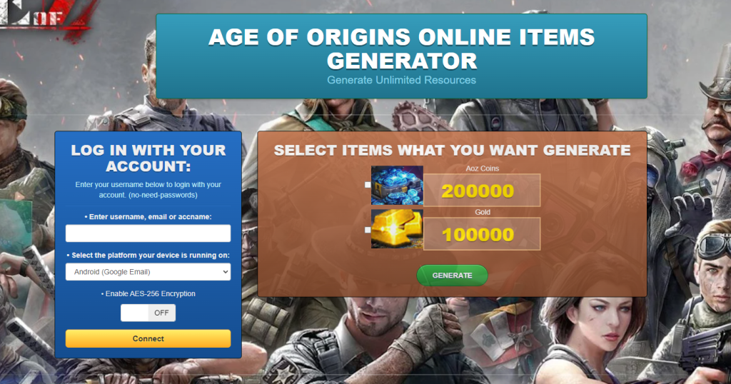 Age Of Origins Game Hack Cheat Tool Generator Online Mod