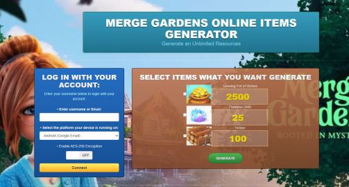 Merge Gardens Hack Cheat Mod Online Generator