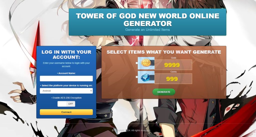 Tower Of God New World Hacks * Cheats Generator Online