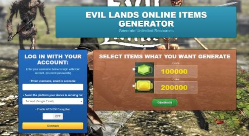 Evil Lands Online Game Hack Cheat Tool Generator