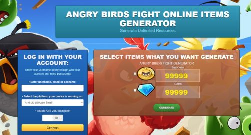 Angry Birds Fight hack online generator mod