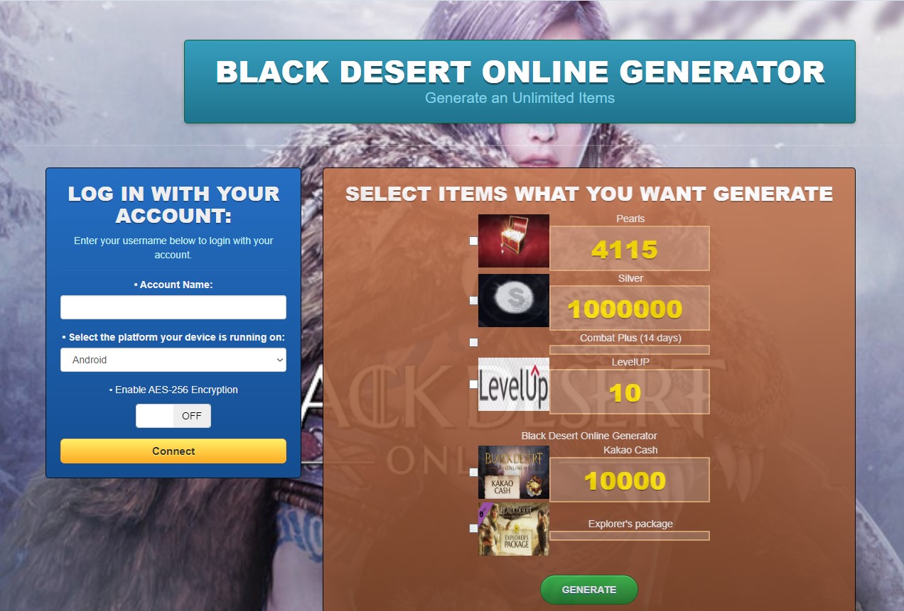 Black Desert Mobile Hack Cheats Online Generator