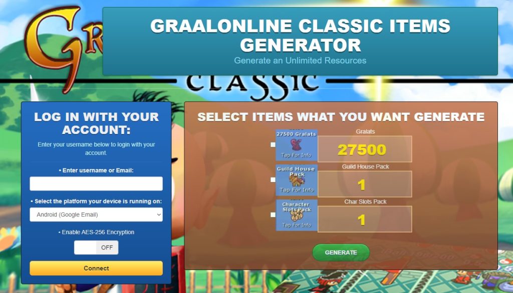 GraalOnline Classic Hack Cheat Mod Generator