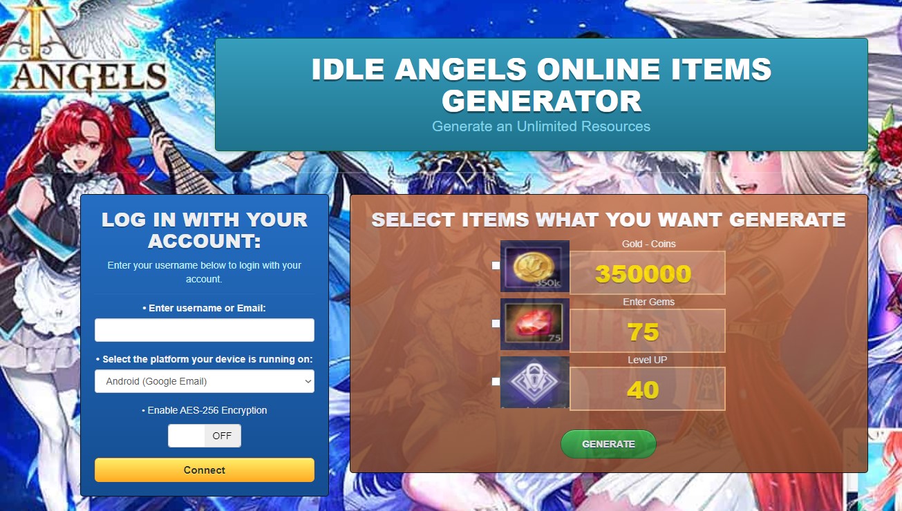 Idle Angels Game Booster Hack Cheat Mod Generator